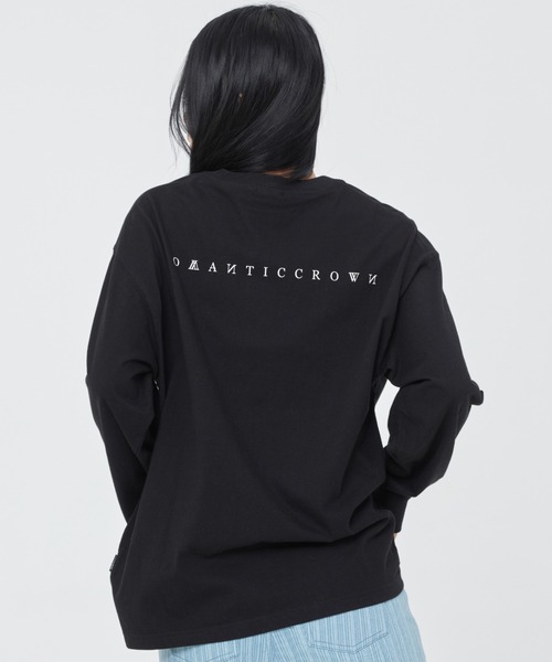 ROMANTIC CROWN（ロマンティッククラウン）の「【ROMANTIC CROWN】UNIVERSE LONG SLEEVES / ロマンティッククラウン ユニバース ロゴ ロングスリーブ Tシャツ（Tシャツ/カットソー・メンズ・グリーン/ホワイト/ブラック・MEDIUM/SMALL/LARGE/X-LARGE）」の6枚目の写真