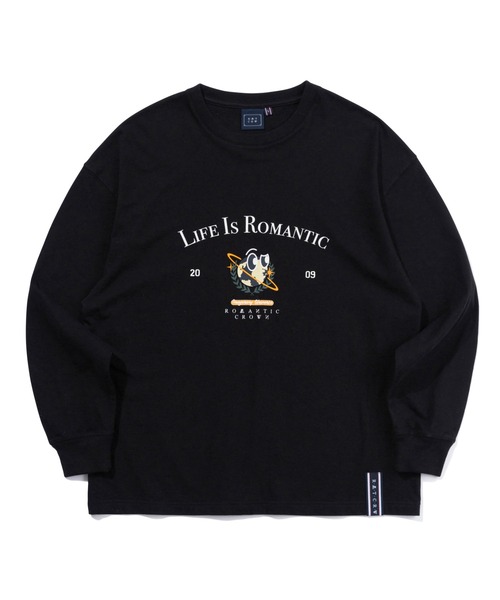 ROMANTIC CROWN（ロマンティッククラウン）の「【ROMANTIC CROWN】UNIVERSE LONG SLEEVES / ロマンティッククラウン ユニバース ロゴ ロングスリーブ Tシャツ（Tシャツ/カットソー・メンズ・グリーン/ホワイト/ブラック・MEDIUM/SMALL/LARGE/X-LARGE）」の8枚目の写真