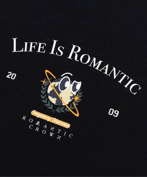 ROMANTIC CROWN（ロマンティッククラウン）の「【ROMANTIC CROWN】UNIVERSE LONG SLEEVES / ロマンティッククラウン ユニバース ロゴ ロングスリーブ Tシャツ（Tシャツ/カットソー・メンズ・グリーン/ホワイト/ブラック・MEDIUM/SMALL/LARGE/X-LARGE）」の14枚目の写真