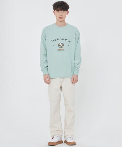 ROMANTIC CROWN（ロマンティッククラウン）の「【ROMANTIC CROWN】UNIVERSE LONG SLEEVES / ロマンティッククラウン ユニバース ロゴ ロングスリーブ Tシャツ（Tシャツ/カットソー・メンズ・グリーン/ホワイト/ブラック・MEDIUM/SMALL/LARGE/X-LARGE）」の18枚目の写真