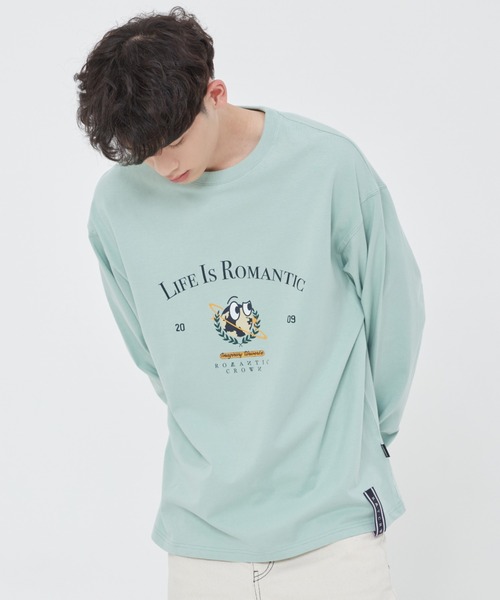 ROMANTIC CROWN（ロマンティッククラウン）の「【ROMANTIC CROWN】UNIVERSE LONG SLEEVES / ロマンティッククラウン ユニバース ロゴ ロングスリーブ Tシャツ（Tシャツ/カットソー・メンズ・グリーン/ホワイト/ブラック・MEDIUM/SMALL/LARGE/X-LARGE）」の17枚目の写真