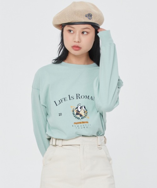 ROMANTIC CROWN（ロマンティッククラウン）の「【ROMANTIC CROWN】UNIVERSE LONG SLEEVES / ロマンティッククラウン ユニバース ロゴ ロングスリーブ Tシャツ（Tシャツ/カットソー・メンズ・グリーン/ホワイト/ブラック・MEDIUM/SMALL/LARGE/X-LARGE）」の19枚目の写真