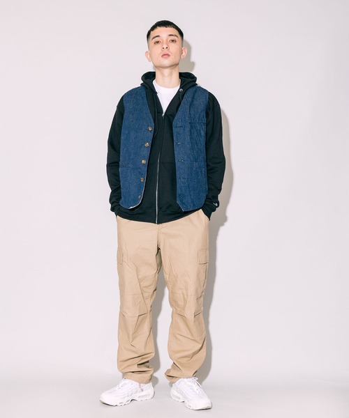 CAL O LINE（キャルオーライン）の「CAL O LINE/キャルオーライン DENIM VEST デニムベスト（ベスト・メンズ・ブルー・M/L/XL）」の4枚目の写真
