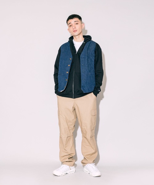 CAL O LINE（キャルオーライン）の「CAL O LINE/キャルオーライン DENIM VEST デニムベスト（ベスト・メンズ・ブルー・M/L/XL）」の18枚目の写真