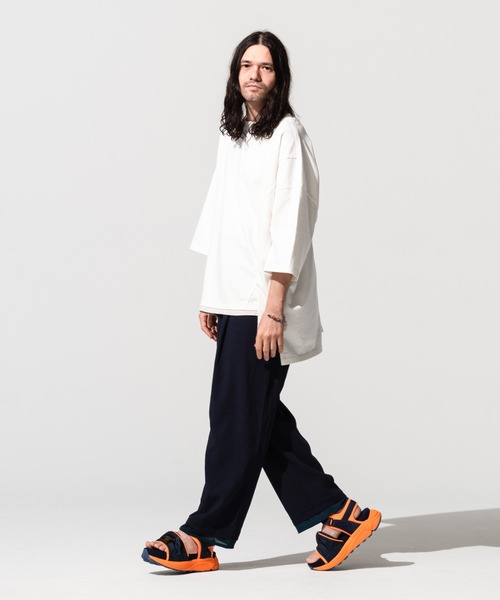 glamb（グラム）の「Vilma platform sandals / ヴィルマプラットフォームサンダル（サンダル・メンズ・ネイビー/オレンジ/ブラック・3/1/4/2）」の16枚目の写真