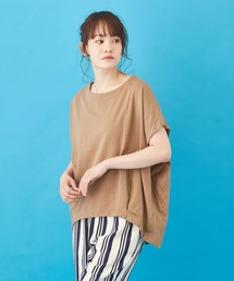 CUBE SUGAR（キューブシュガー）の「WEB限定 天竺長綿 ライトピグメントバイオ タック フレンチ プルオーバー（Tシャツ/カットソー）」