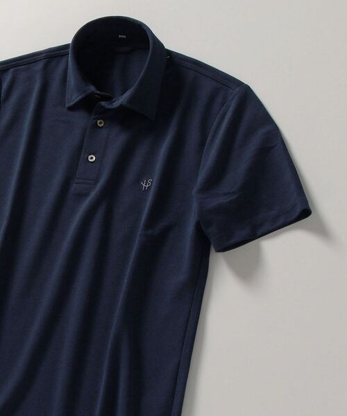 SHIPS（シップス）の「【WEB限定】SHIPS: 吸水速乾・UVケア Drymix（R) ワンポイント ロゴ レギュラーカラー ポロシャツ（ポロシャツ・メンズ・ネイビー/ライトブルー/ブラック/ロイヤルブルー/ライトグレー・SMALL/X-LARGE/MEDIUM/XX-LARGE/LARGE）」の4枚目の写真