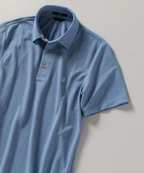 SHIPS（シップス）の「【WEB限定】SHIPS: 吸水速乾・UVケア Drymix（R) ワンポイント ロゴ レギュラーカラー ポロシャツ（ポロシャツ・メンズ・ネイビー/ライトブルー/ブラック/ロイヤルブルー/ライトグレー・SMALL/X-LARGE/MEDIUM/XX-LARGE/LARGE）」の3枚目の写真