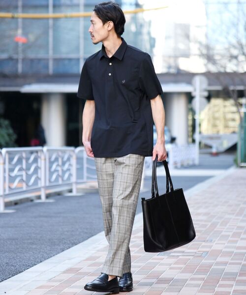 SHIPS（シップス）の「【WEB限定】SHIPS: 吸水速乾・UVケア Drymix（R) ワンポイント ロゴ レギュラーカラー ポロシャツ（ポロシャツ・メンズ・ネイビー/ライトブルー/ブラック/ロイヤルブルー/ライトグレー・SMALL/X-LARGE/MEDIUM/XX-LARGE/LARGE）」の6枚目の写真