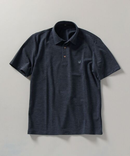 SHIPS（シップス）の「【WEB限定】SHIPS: 吸水速乾・UVケア Drymix（R) ワンポイント ロゴ レギュラーカラー ポロシャツ（ポロシャツ・メンズ・ネイビー/ライトブルー/ブラック/ロイヤルブルー/ライトグレー・SMALL/X-LARGE/MEDIUM/XX-LARGE/LARGE）」の14枚目の写真