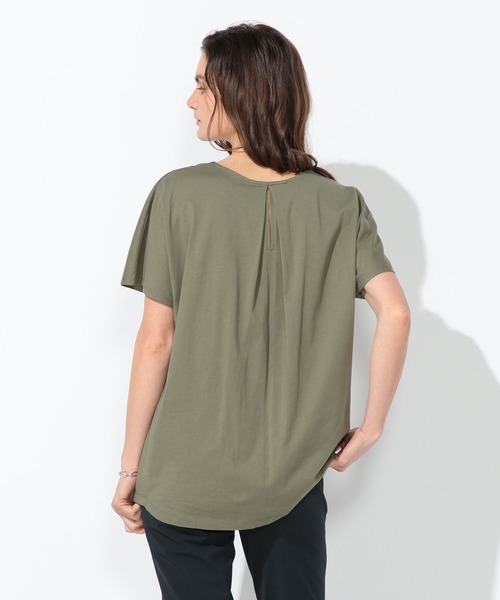 LE SOUK HOLIDAY（ルスークホリデー）の「バックタックプルオーバー（Tシャツ/カットソー・レディース・ネイビー/ライトグレー/オフホワイト/カーキ・L/M）」の3枚目の写真