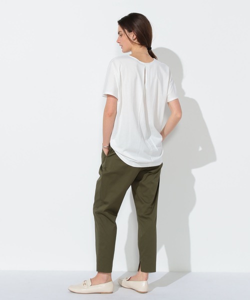 LE SOUK HOLIDAY（ルスークホリデー）の「バックタックプルオーバー（Tシャツ/カットソー・レディース・ネイビー/ライトグレー/オフホワイト/カーキ・L/M）」の5枚目の写真