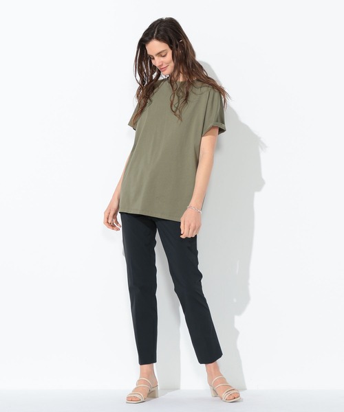 LE SOUK HOLIDAY（ルスークホリデー）の「バックタックプルオーバー（Tシャツ/カットソー・レディース・ネイビー/ライトグレー/オフホワイト/カーキ・L/M）」の7枚目の写真