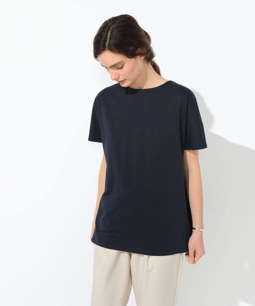 LE SOUK HOLIDAY（ルスークホリデー）の「バックタックプルオーバー（Tシャツ/カットソー・レディース・ネイビー/ライトグレー/オフホワイト/カーキ・L/M）」の11枚目の写真
