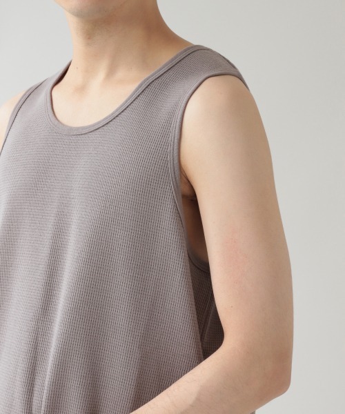 RAGEBLUE（レイジブルー）の「レイヤードワッフルタンクトップ/934949（タンクトップ・メンズ・ホワイト/ブラック/ベージュ系その他2・SMALL/MEDIUM/LARGE）」の9枚目の写真