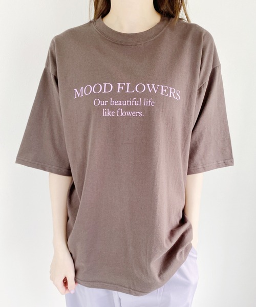 CLEA(クレア)の「bicolor logo tee(Tシャツ/カットソー・レディース・ブラウン/アイボリー/グレイッシュベージュ・FREE)」の18枚目の写真