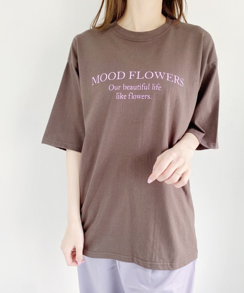 CLEA(クレア)の「bicolor logo tee(Tシャツ/カットソー・レディース・ブラウン/アイボリー/グレイッシュベージュ・FREE)」の20枚目の写真