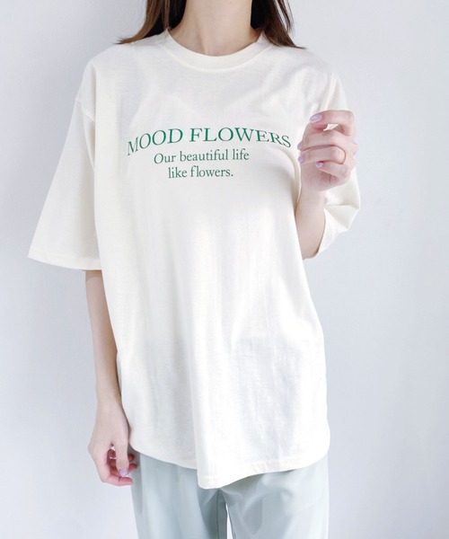 CLEA(クレア)の「bicolor logo tee(Tシャツ/カットソー・レディース・ブラウン/アイボリー/グレイッシュベージュ・FREE)」の15枚目の写真