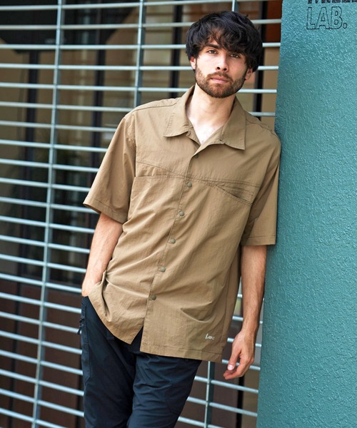 Gramicci(グラミチ)の「gramicci SHELL CAMP SHIRTS (グラミチ )(3colors)(GUJK-21S043)(シャツ/ブラウス・メンズ・タン/ブラック/オリーブ・S/L/M/XL)」の10枚目の写真