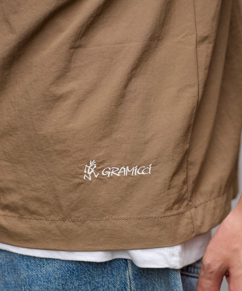 Gramicci(グラミチ)の「gramicci SHELL CAMP SHIRTS (グラミチ )(3colors)(GUJK-21S043)(シャツ/ブラウス・メンズ・タン/ブラック/オリーブ・S/L/M/XL)」の7枚目の写真