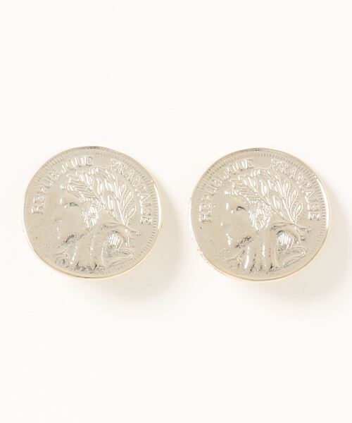 DouDou（ドゥドゥ）の「コインイヤリング 大（イヤリング・レディース・ゴールド/シルバー・FREE）」の2枚目の写真