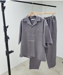 y/m by れぽすけ | 3WAYリネンライクオープンカラーシャツ(シャツ/ブラウス)