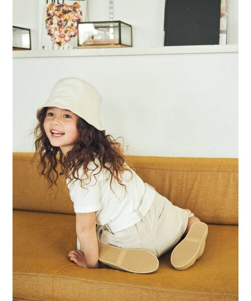 Ungrid（アングリッド）の「Kids エンブロイダリーTee（Tシャツ/カットソー・キッズ・ブラック/オフホワイト/ブルー/サーモンピンク・100/120）」の11枚目の写真