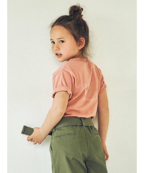 Ungrid（アングリッド）の「Kids エンブロイダリーTee（Tシャツ/カットソー・キッズ・ブラック/オフホワイト/ブルー/サーモンピンク・100/120）」の15枚目の写真