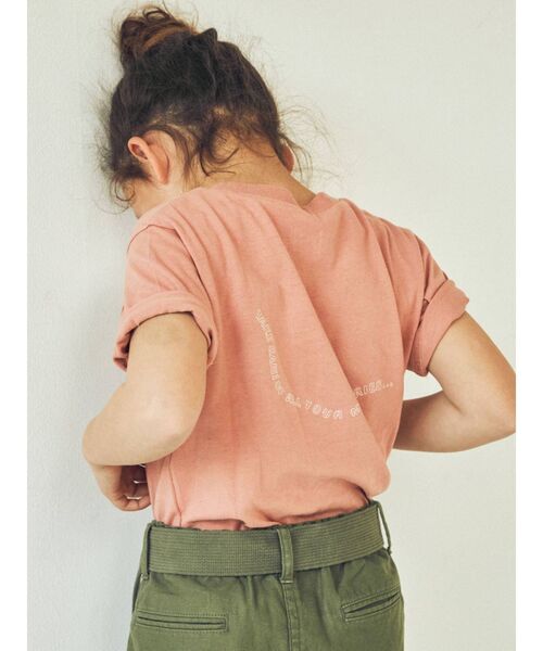 Ungrid（アングリッド）の「Kids エンブロイダリーTee（Tシャツ/カットソー・キッズ・ブラック/オフホワイト/ブルー/サーモンピンク・100/120）」の19枚目の写真