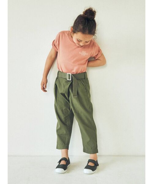 Ungrid（アングリッド）の「Kids エンブロイダリーTee（Tシャツ/カットソー・キッズ・ブラック/オフホワイト/ブルー/サーモンピンク・100/120）」の7枚目の写真