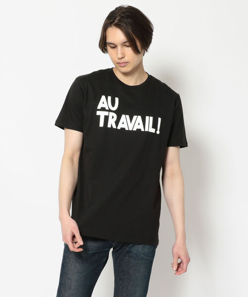 m's braque（エムズブラック）の「m's braque/エムズブラック/AU TRAVAIL! Tee（Tシャツ/カットソー・メンズ・ブラック/イエロー/ホワイト・LARGE/MEDIUM）」の3枚目の写真