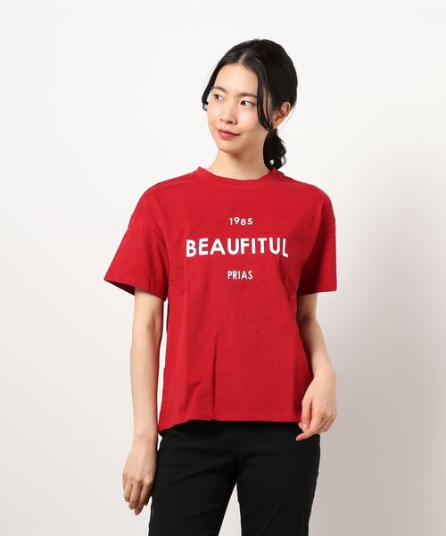 JUMELLE（ジュメロ）の「PRIAS T（Tシャツ/カットソー・レディース・ホワイト/レッド・FREE）」の3枚目の写真