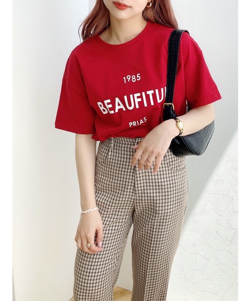 JUMELLE（ジュメロ）の「PRIAS T（Tシャツ/カットソー・レディース・ホワイト/レッド・FREE）」の9枚目の写真