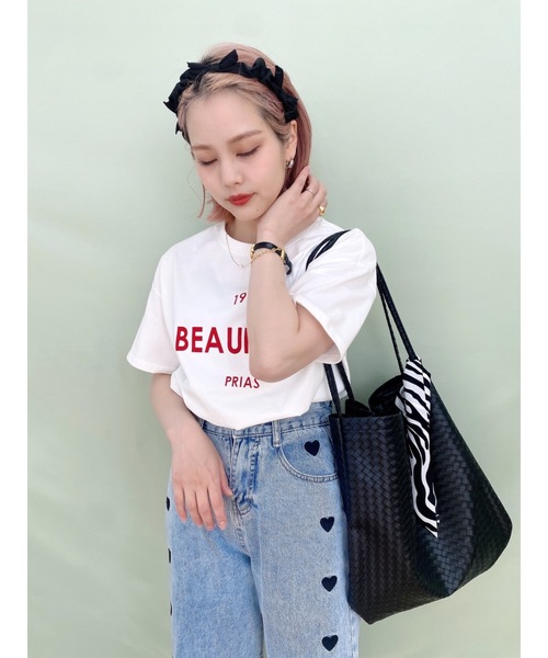 JUMELLE（ジュメロ）の「PRIAS T（Tシャツ/カットソー・レディース・ホワイト/レッド・FREE）」の22枚目の写真