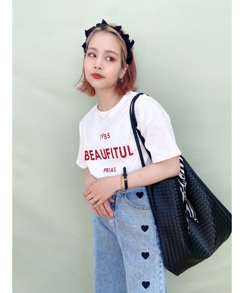 JUMELLE（ジュメロ）の「PRIAS T（Tシャツ/カットソー・レディース・ホワイト/レッド・FREE）」の21枚目の写真