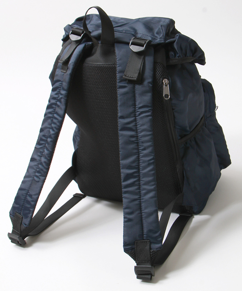 WEGO(ウィゴー)の「WEGO/ダブルポケットフラップリュック(バックパック/リュック・メンズ・ブラック/ネイビー・FREE)」の7枚目の写真