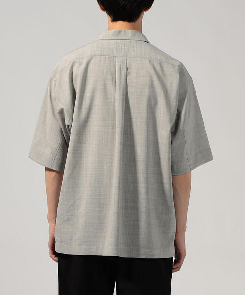 TOMORROWLAND （トゥモローランド）の「ウールレーヨン オープンカラー半袖シャツ（シャツ/ブラウス・メンズ・ベージュ/ネイビー/ライトグレー/ダークブラウン・S/M）」の11枚目の写真