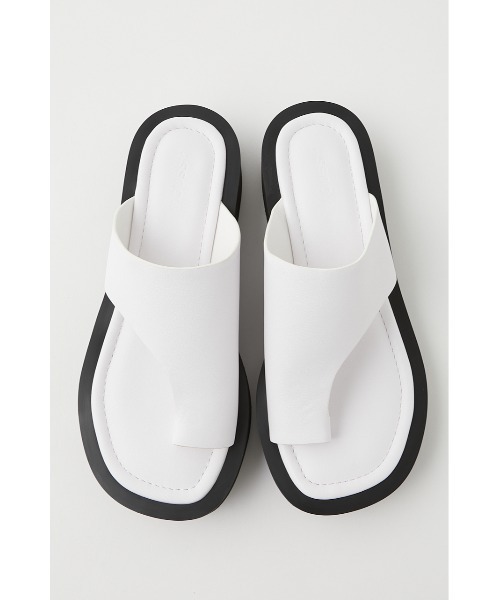 MOUSSY（マウジー）の「PLATFORM THONG サンダル（サンダル・レディース・キャメル/ブラック/ホワイト・MEDIUM/SMALL/LARGE）」の4枚目の写真