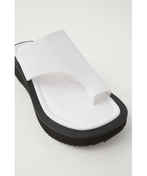 MOUSSY（マウジー）の「PLATFORM THONG サンダル（サンダル・レディース・キャメル/ブラック/ホワイト・MEDIUM/SMALL/LARGE）」の8枚目の写真