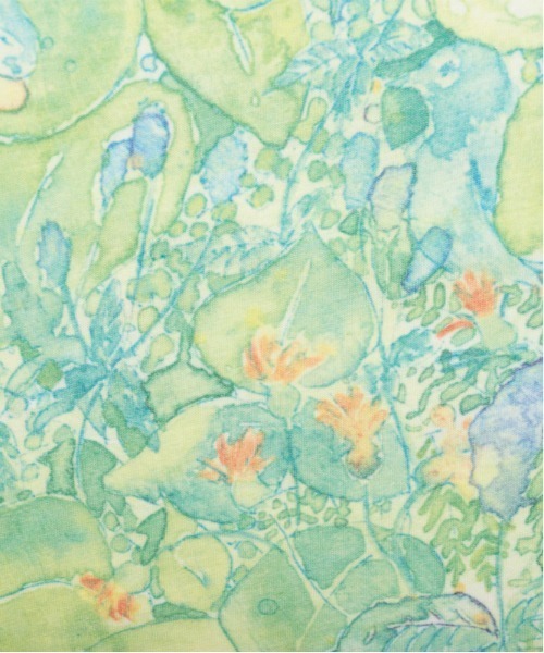 Design Tshirts Store graniph（デザイン　ティーシャツ　ストア　グラニフ）の「[描き下ろし]薄荷(清水美紅)｜コラボキッズボックスフリルワンピース(ライトグリーン)（ワンピース・キッズ・ライトグリーン・90/110/130）」の4枚目の写真