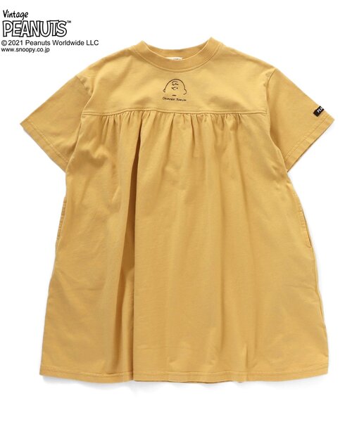 F.O.KIDS（エフオーキッズ）の「/PEANUTSコラボワンピース（ワンピース・キッズ・ベージュ/ミント/イエロー・120/130/90/110/140/100/95/80）」の3枚目の写真