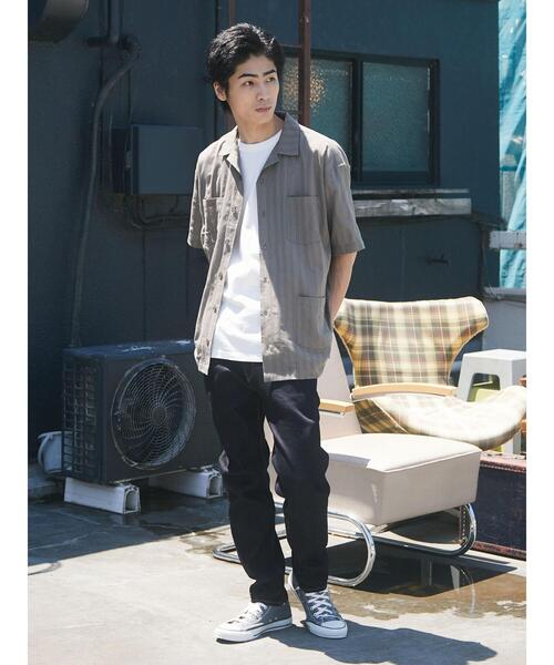 CRAFT STANDARD BOUTIQUE(クラフトスタンダードブティック)の「カラミ半袖オープンカラーシャツ *(シャツ/ブラウス・メンズ・ブラウン/グレー・M/L)」の7枚目の写真