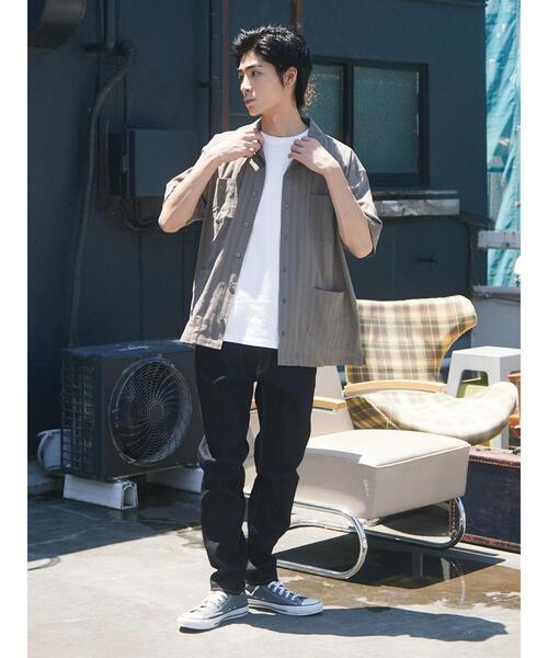 CRAFT STANDARD BOUTIQUE(クラフトスタンダードブティック)の「カラミ半袖オープンカラーシャツ *(シャツ/ブラウス・メンズ・ブラウン/グレー・M/L)」の8枚目の写真