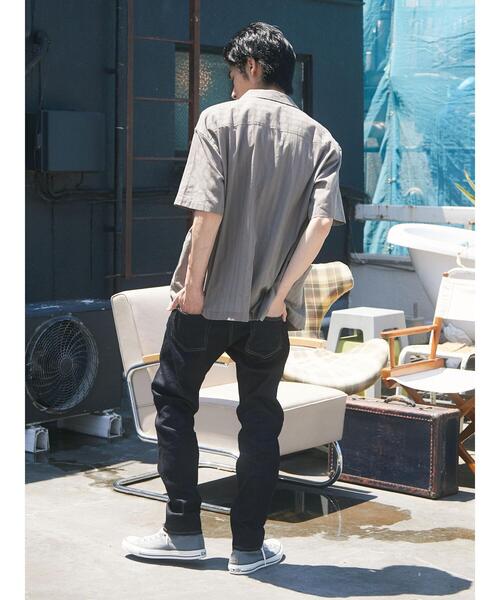 CRAFT STANDARD BOUTIQUE(クラフトスタンダードブティック)の「カラミ半袖オープンカラーシャツ *(シャツ/ブラウス・メンズ・ブラウン/グレー・M/L)」の9枚目の写真