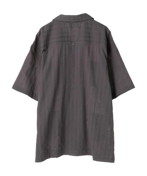 CRAFT STANDARD BOUTIQUE(クラフトスタンダードブティック)の「カラミ半袖オープンカラーシャツ *(シャツ/ブラウス・メンズ・ブラウン/グレー・M/L)」の13枚目の写真
