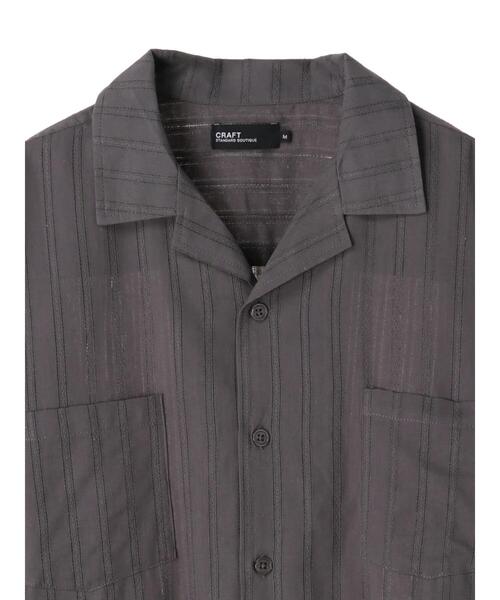 CRAFT STANDARD BOUTIQUE(クラフトスタンダードブティック)の「カラミ半袖オープンカラーシャツ *(シャツ/ブラウス・メンズ・ブラウン/グレー・M/L)」の15枚目の写真