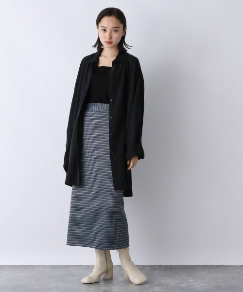 JEANASIS（ジーナシス）の「オブリークトゥストレッチブーツ/956535（ブーツ・レディース・ホワイト/ブラック/グレー・MEDIUM/LARGE）」の12枚目の写真