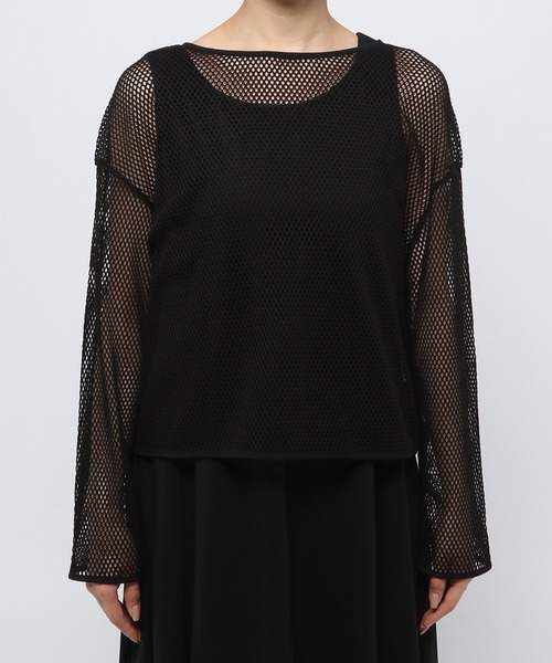 GLOBAL WORK（グローバルワーク）の「カットメッシュプルオーバー×ワンピースセット/950297（ワンピース・レディース・ブラック/グレー系その他・FREE）」の22枚目の写真