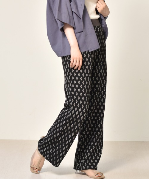 RETRO GIRL（レトロガール）の「ジャガード柄パンツ（その他パンツ・レディース・ブラック/ダークブラウン/ベージュ/アイボリー・FREE）」の17枚目の写真