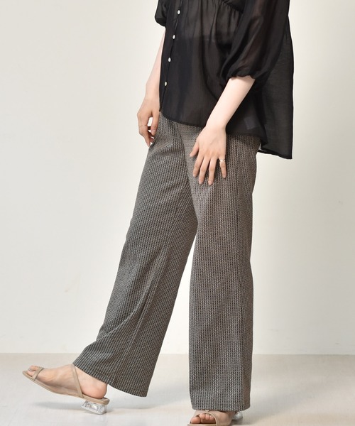 RETRO GIRL（レトロガール）の「ジャガード柄パンツ（その他パンツ・レディース・ブラック/ダークブラウン/ベージュ/アイボリー・FREE）」の19枚目の写真